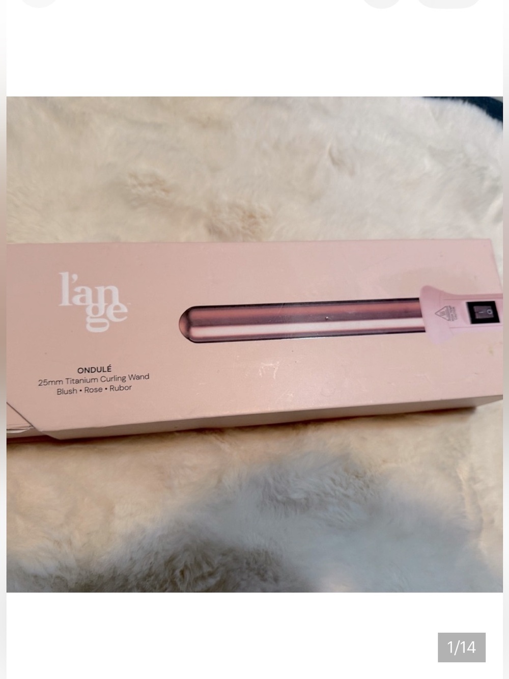 Lange 25mm Curling Wand in Rose Gold and Blush